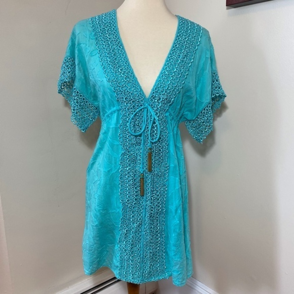 Despi burnout lace trim coverup 18kt detai…